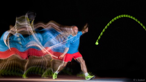 Photo de mouvement de tennis en Motion Sculpture Tennis movement photography using Motion Sculpture 